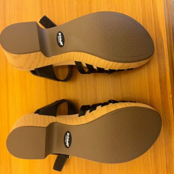 Dr. Scholl's Wedge Heel Strappy Sandals Black - Picture 5 of 5